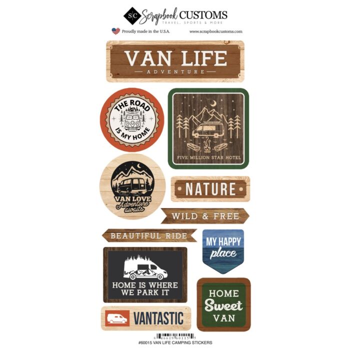 Scrapbook Customs Van Life is Better Sticker