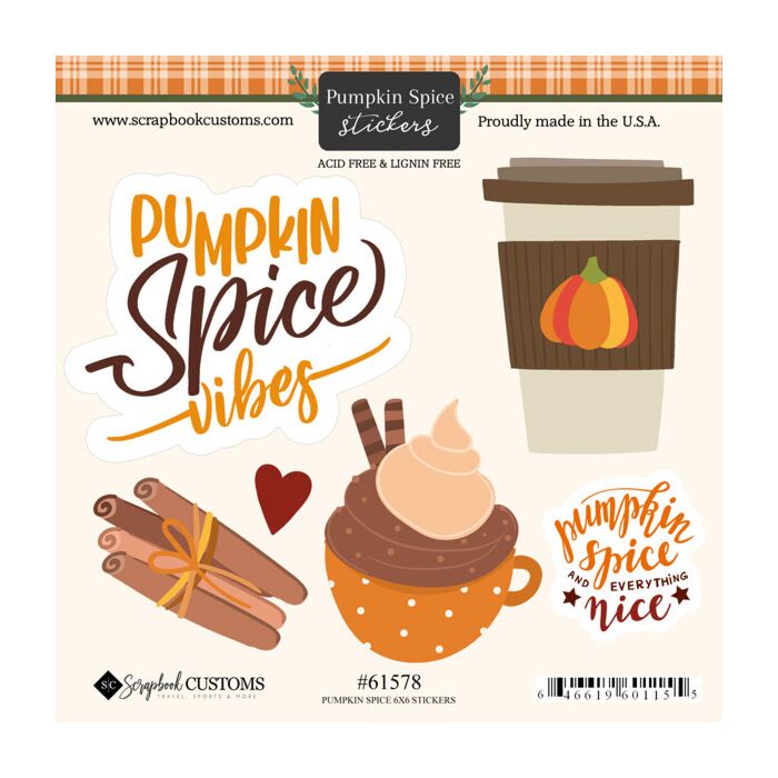 Scrapbook Customs Pumpkin Spice Sticker