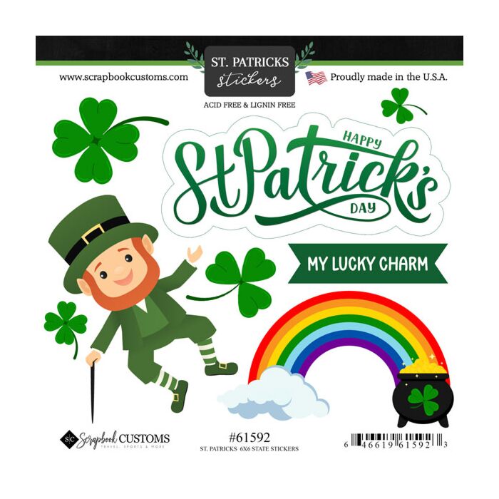 Scrapbook Customs St. Patrick's Day Sticker