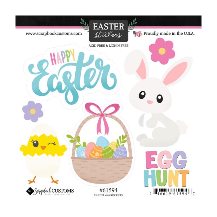 Scrapbook Customs Easter Sticker