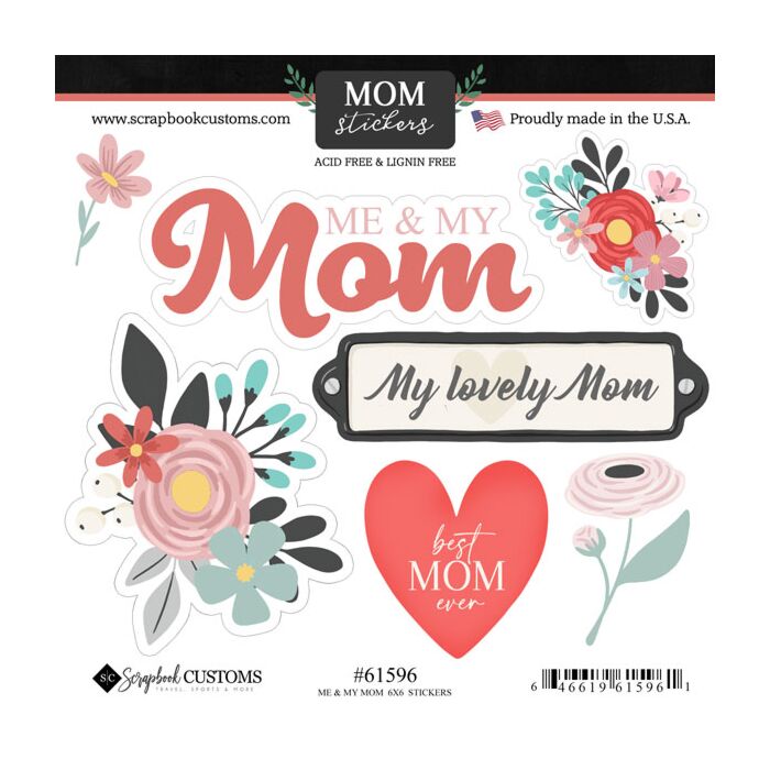 Scrapbook Customs ME & MY MOM STICKER