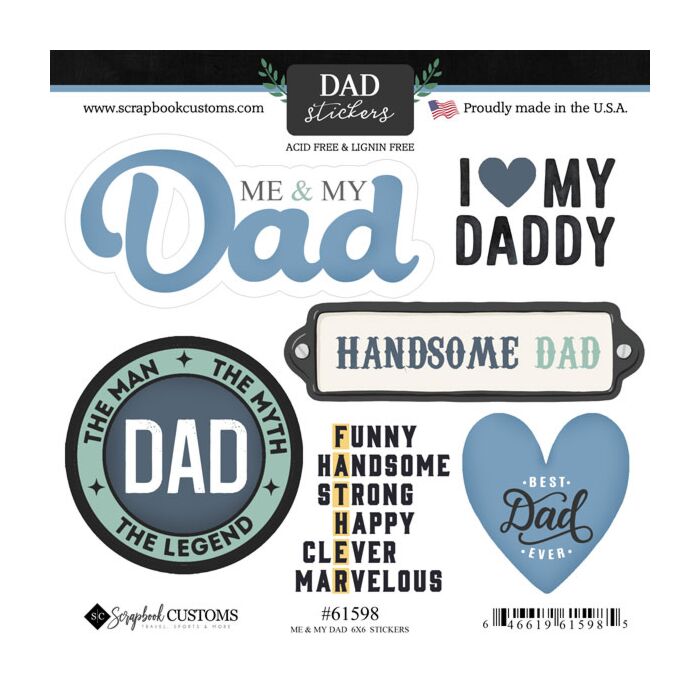 Scrapbook Customs Me & My Dad Sticker