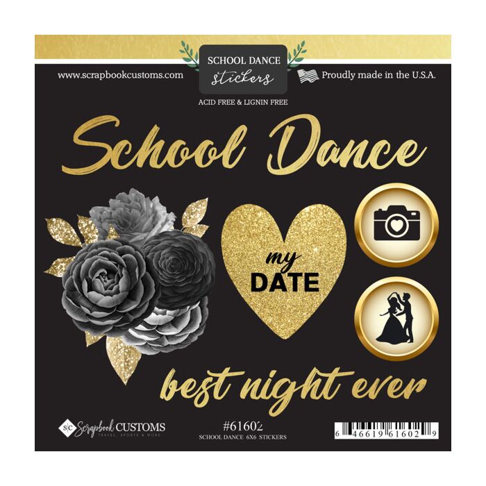 Scrapbook Customs School Dance Sticker