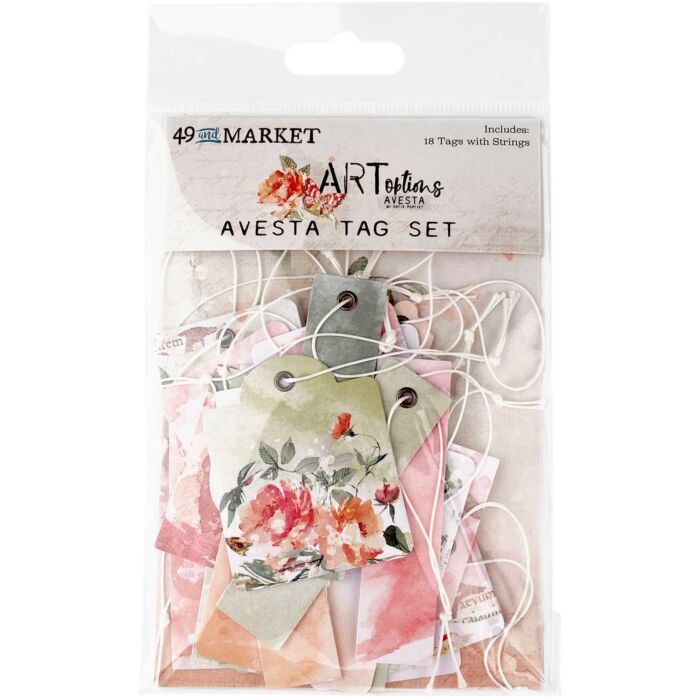 49 and Market ARToptions Avesta Tag Set-18 Tags With Strings