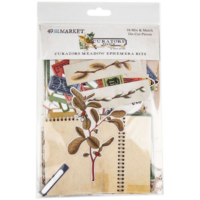 49 and Market Curators Meadow Ephemera Bits-78/Pkg