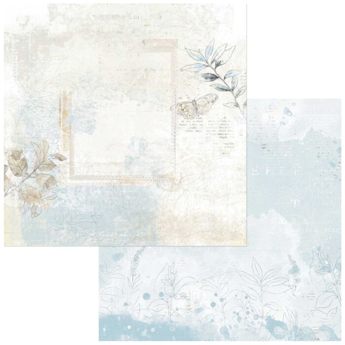 49 and Market Vintage Artistry Serenity Double-Sided Cardstock 12"X12"-Tranquil