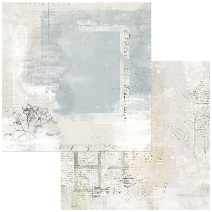 49 and Market Vintage Artistry Serenity Double-Sided Cardstock 12"X12"-Subtleties
