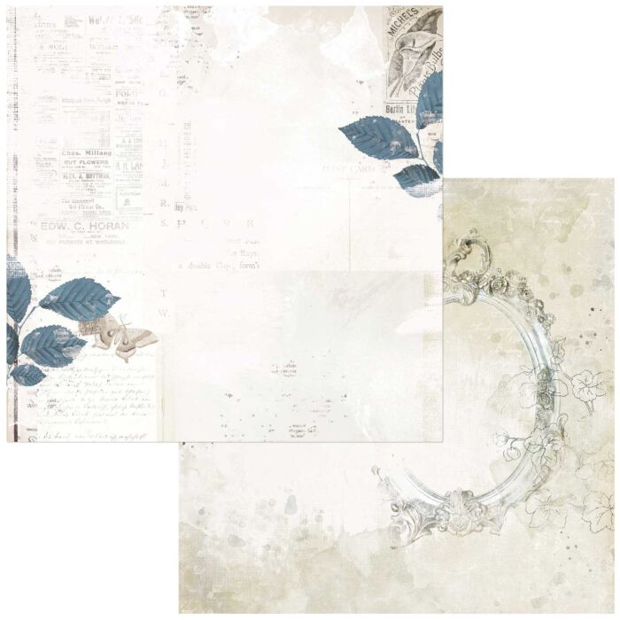 49 and Market Vintage Artistry Serenity Double-Sided Cardstock 12"X12"-Quiet Moments