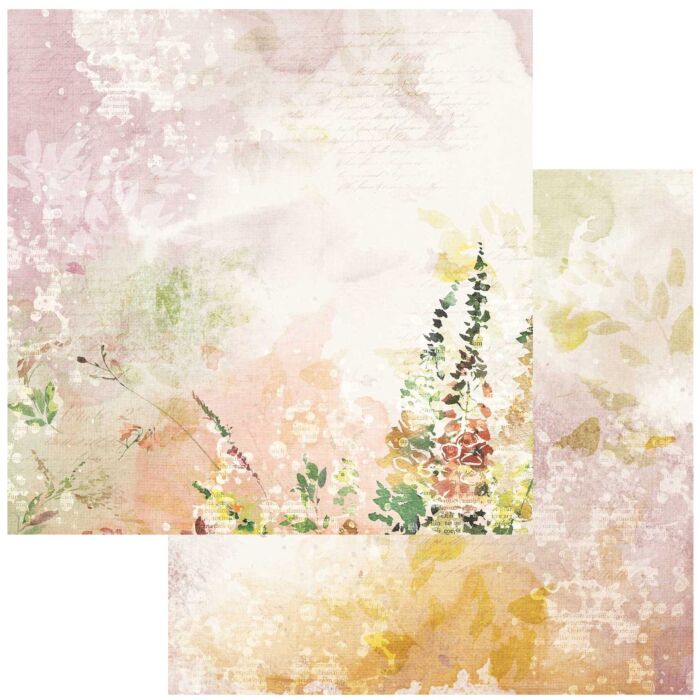 49 and Market ARToptions Plum Grove Double-Sided Cardstock 12"X12"-Flowerscape