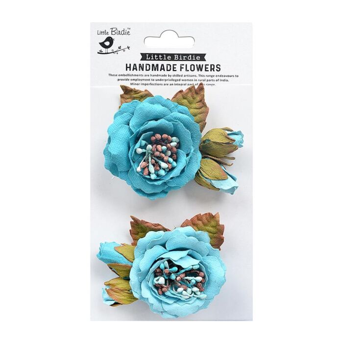 Little Birdie Marika Paper Flowers 2/Pkg-Song Of The Sea