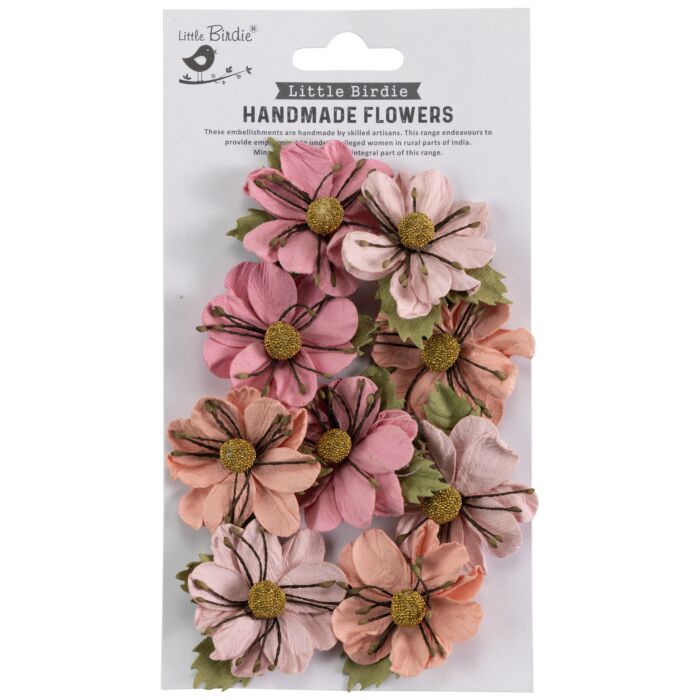 Little Birdie Wendy Paper Flowers 9/Pkg-Celebrate Life