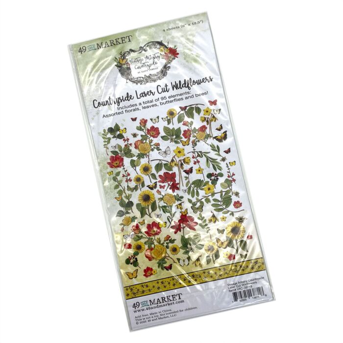 49 and Market Vintage Artistry Countryside Laser Cut Outs-Wildflowers