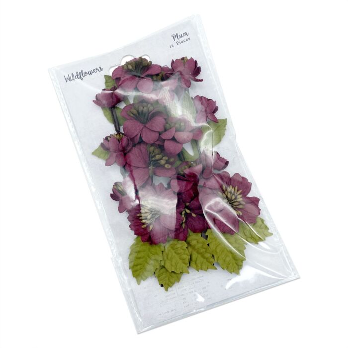 49 and Market 49 And Market Wildflowers Paper Flowers-Plum
