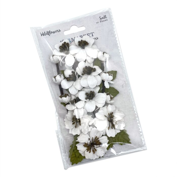 49 and Market 49 And Market Wildflowers Paper Flowers-Salt