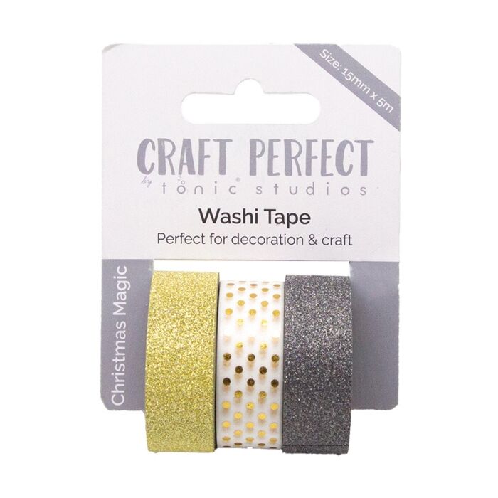 Craft Perfect Washi Tape 3/Rolls-Christmas Magic