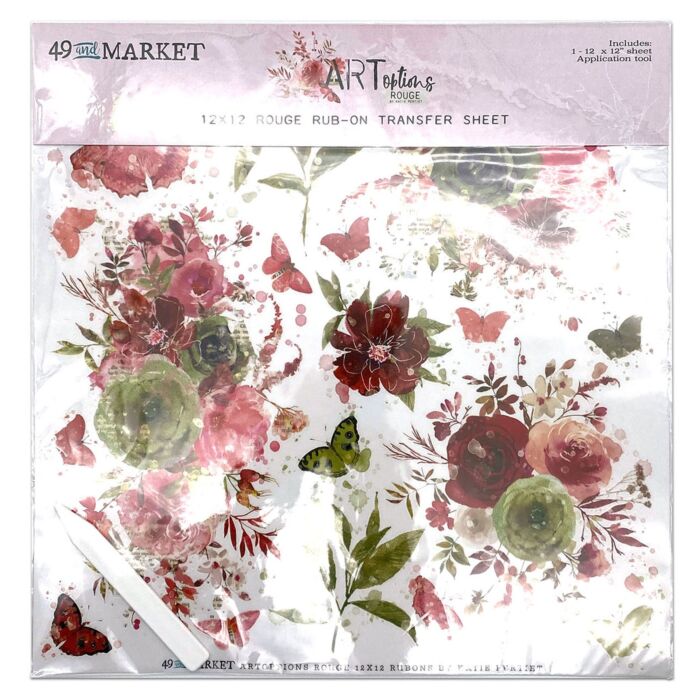 49 and Market ARToptions Rouge Rub-Ons 12"X12"-1 Sheet