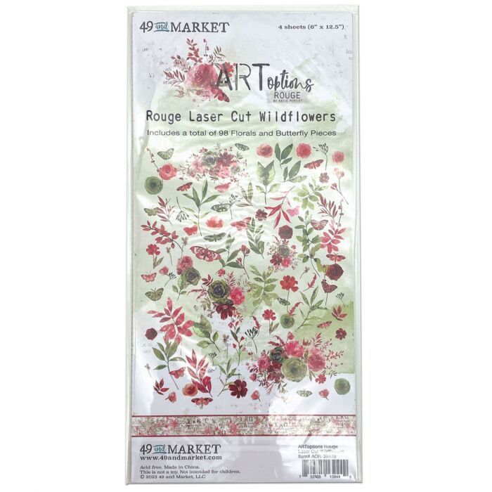 49 And Market ARToptions Rouge Laser Cut Outs-Wildflowers