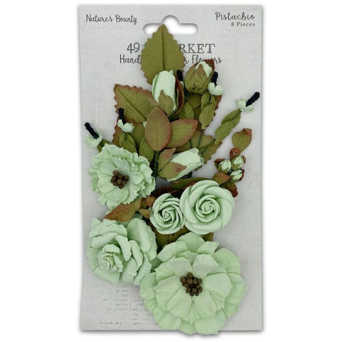 49 and Market 49 And Market Nature's Bounty Paper Flowers-Pistachio
