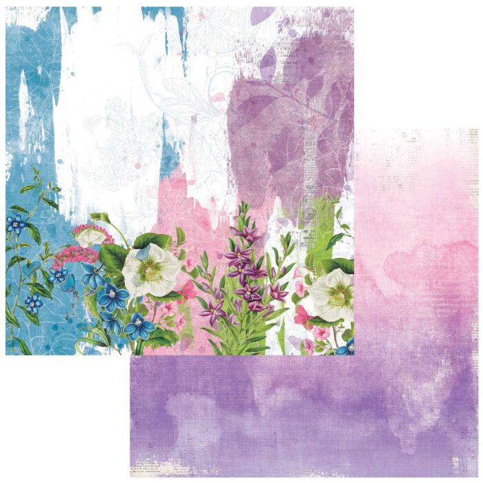 49 and Market Spectrum Gardenia Double-Sided Cardstock 12"X12"-Classics- Floral Serenade
