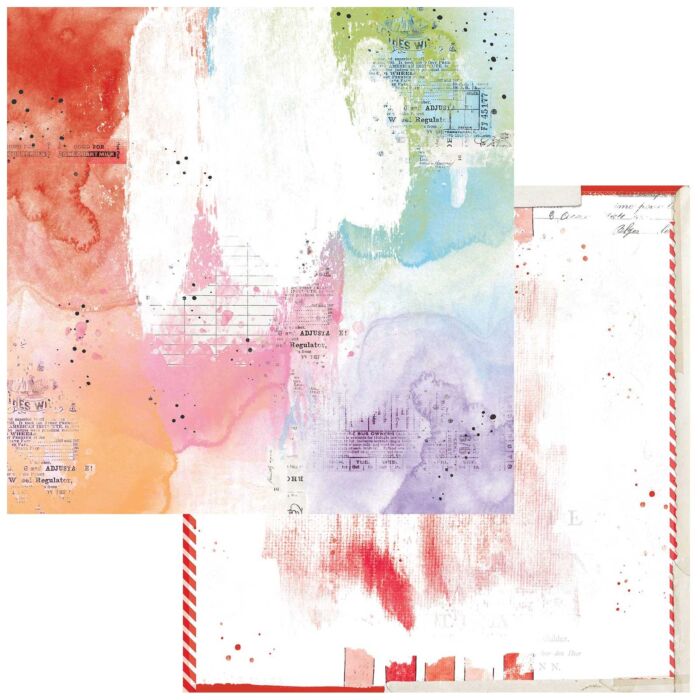 49 and Market Spectrum Gardenia Double-Sided Cardstock 12"X12"-Painted Foundations- Backdrop