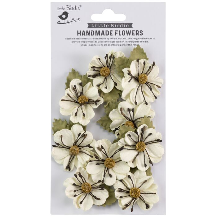 Little Birdie Wendy Paper Flowers 9/Pkg-Amor Mio