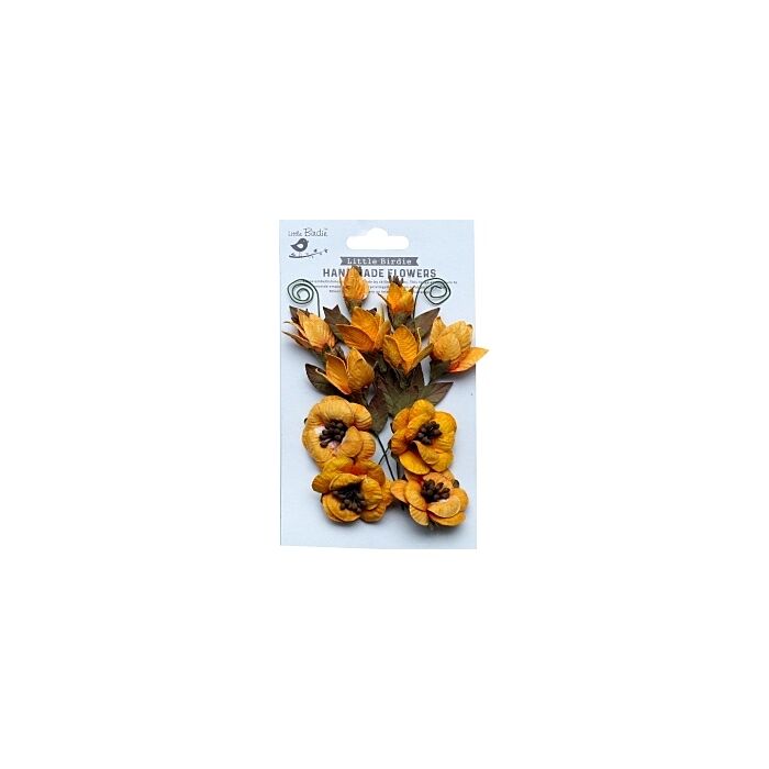 Little Birdie Denny Paper Flowers 13/Pkg-Jennifer