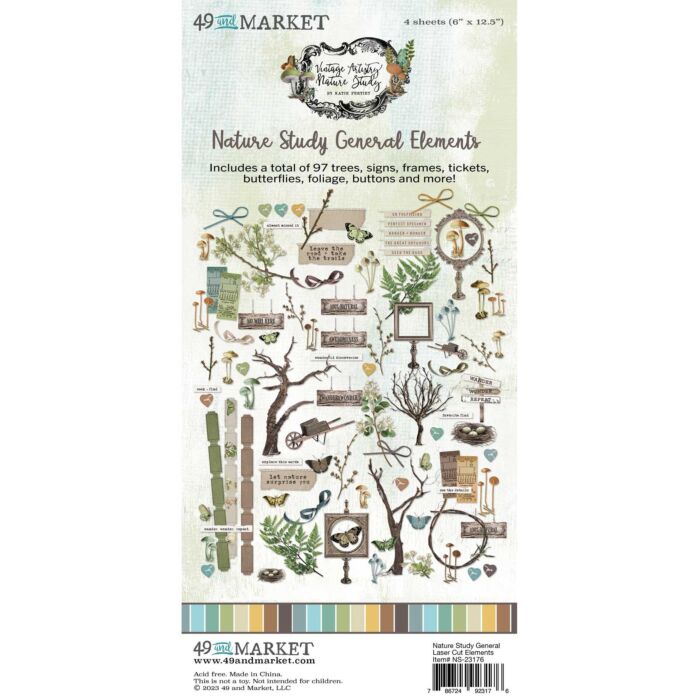 49 and Market Nature Study Laser Cut Outs-Elements