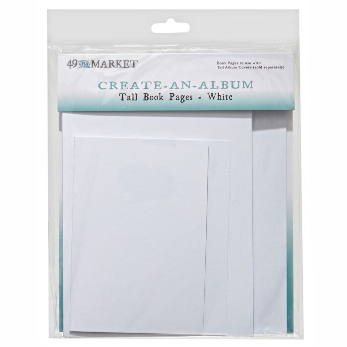 49 and Market 49 And Market Create-An-Album Tall Book Pages-White
