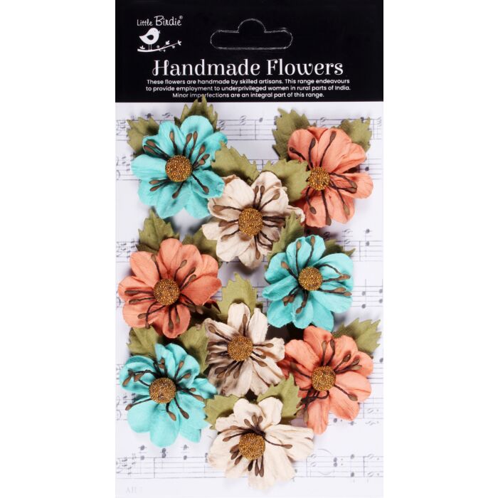 Little Birdie Wendy Paper Flowers 9/Pkg-Sun & Rain