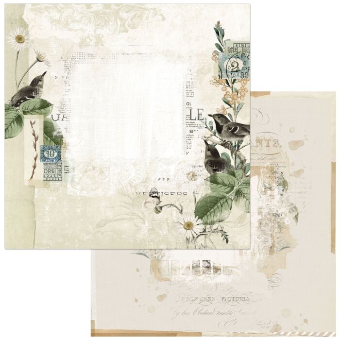 49 and Market Vintage Artistry Moonlit Garden Double-Sided Cardstock 12X12-Thoughtful