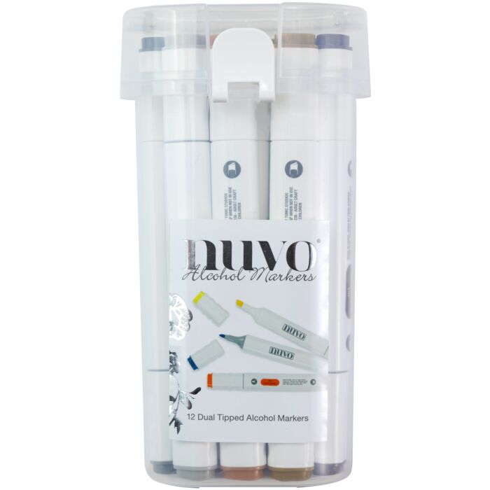 Nuvo Marker Pen Collection 12/Pkg-Earth Tones
