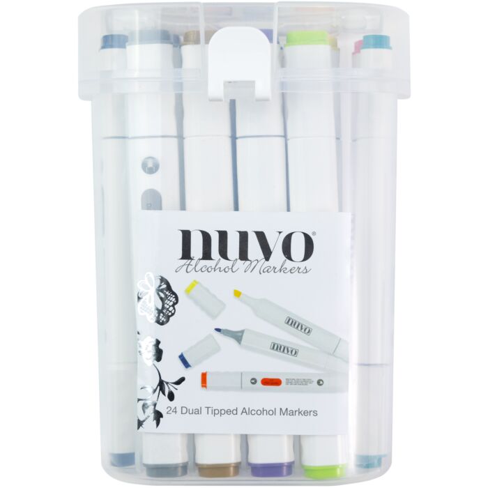 Nuvo Alcohol Marker Pens 24/Pkg-Core Collection