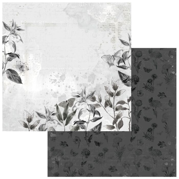 49 and Market Color Swatch: Charcoal Double-Sided Cardstock 12"X12"-#1