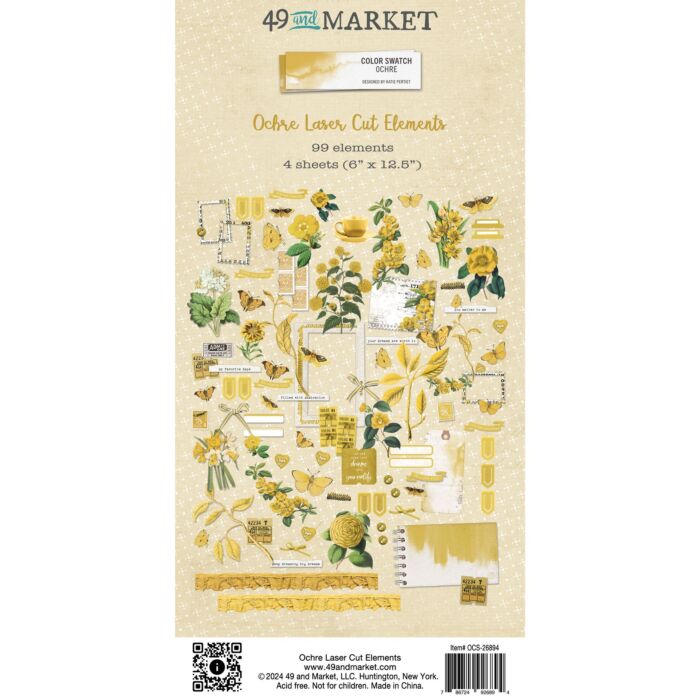 49 And Market Color Swatch: Ochre Laser Cut Outs-Elements