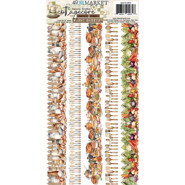 49 And Market Washi Tape Sheets-Cottagecore