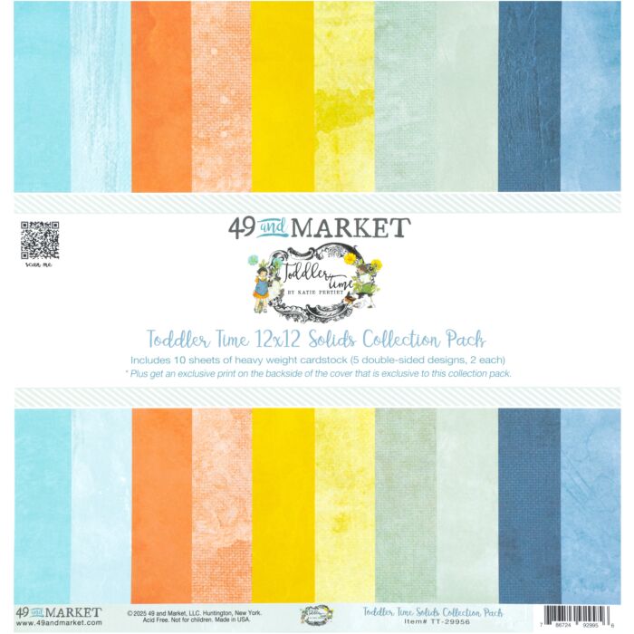 49 & Market Collection Pack 12"X12" - Toddler Time Solids by 49 and Market