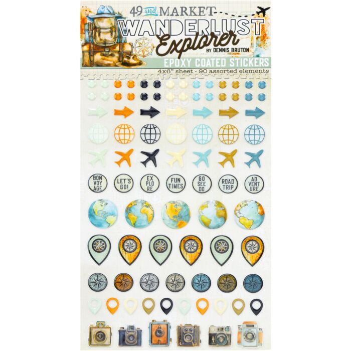 49 And Market Epoxy Stickers-Wanderlust Explorer