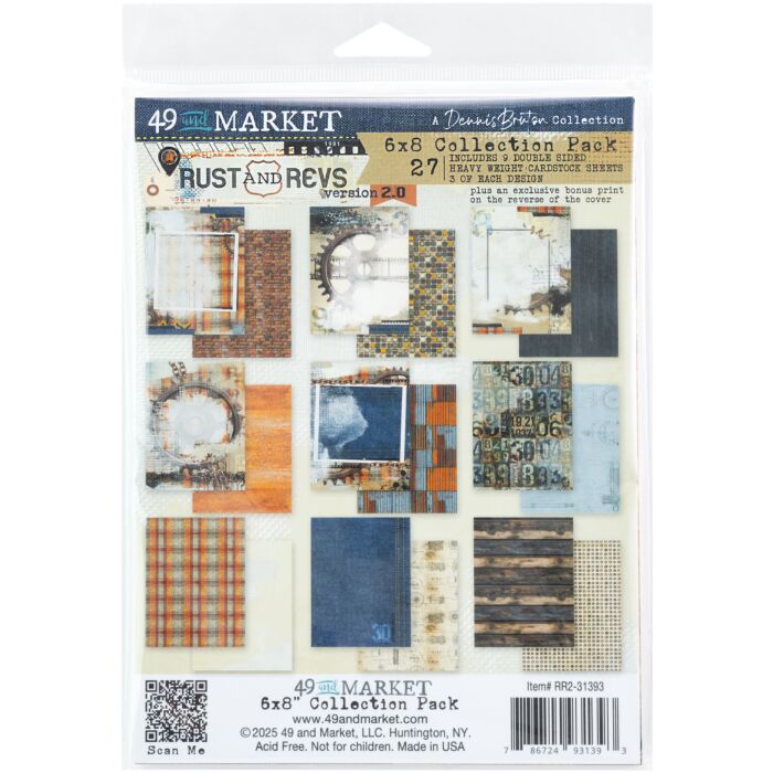 49 and Market Collection Pack 6"X8"-Rust & Revs 2.0