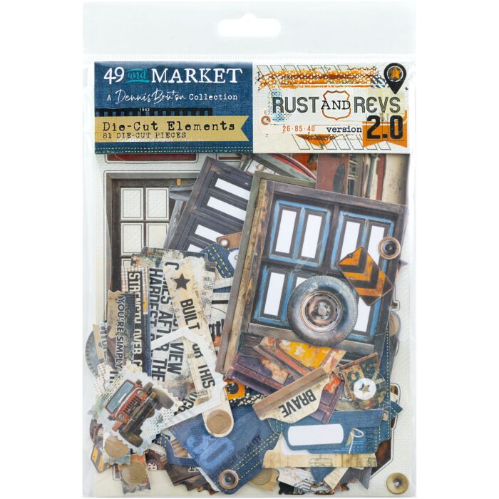49 and Market Die-Cut Elements-Rust & Revs 2.0