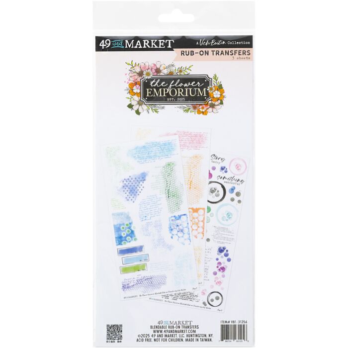 49 And Market Rub-On Transfer Set-Blendable