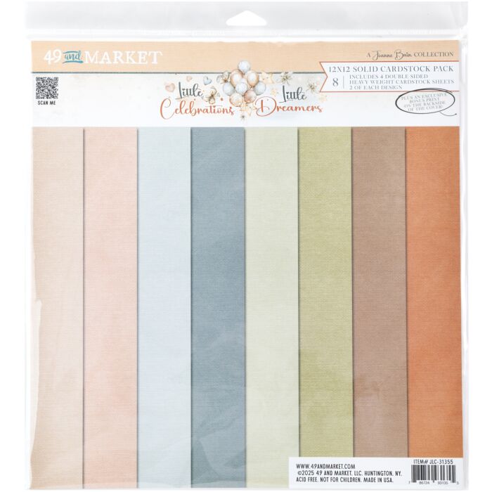 49 And Market Collection Pack Solids 12"X12"-Little Dreamer/Celebrations Solids