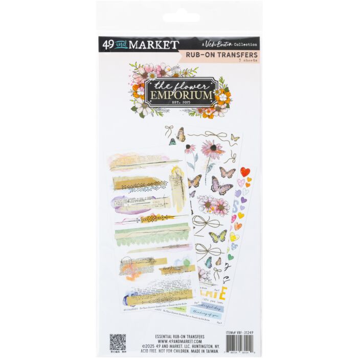 49 And Market Rub-On Transfer Set-Essentials