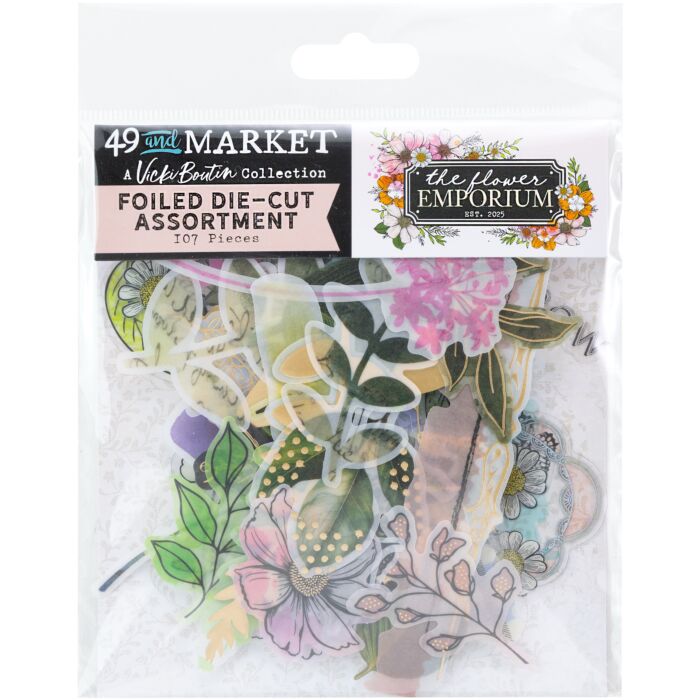 49 And Market Foiled Die-Cuts-The Flower Emporium