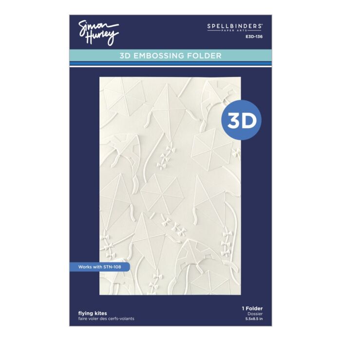 Spellbinders 3D Embossing Folder By Simon Hurley - Flying Kites