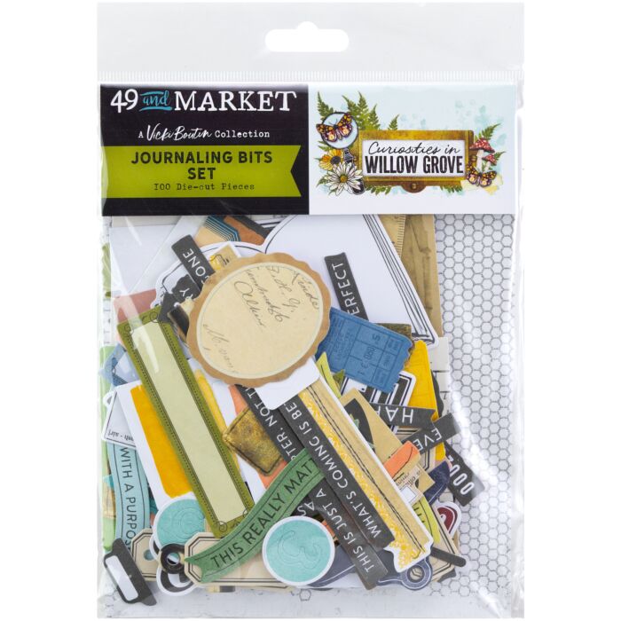 49 and Market Curiosities In Willow Grove Ephemera Set-Journaling Bits