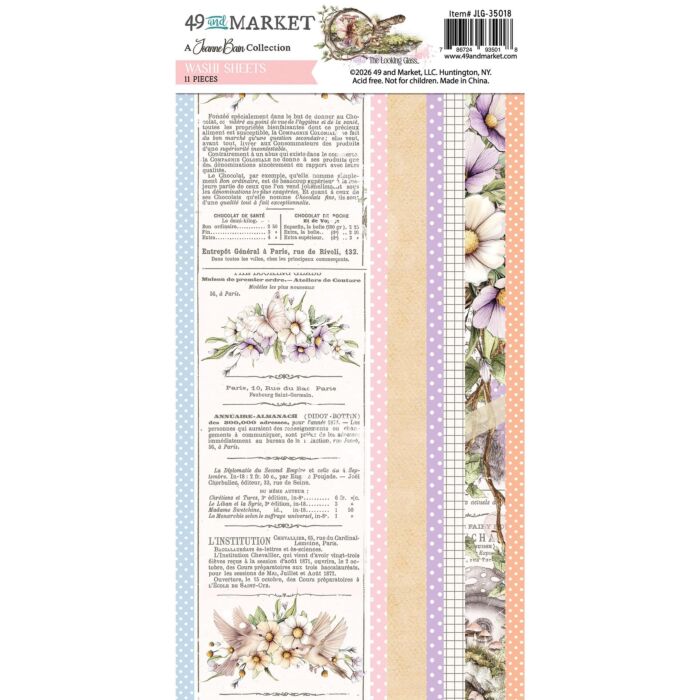 49 And Market Washi Tape Sheets - The Looking Glass by 49 and Market