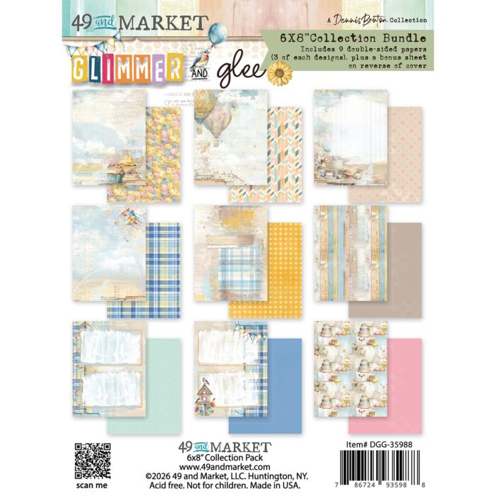 49 and Market Collection Pack 6"X8" - Glimmer and Glee by 49 and Market