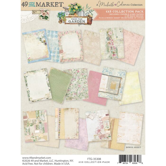 49 and Market Collection Pack 6"X8" - From the Garden by 49 and Market