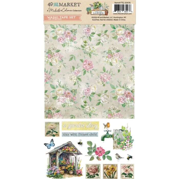 49 and Market Washi Tape Sheets - From the Garden by 49 and Market