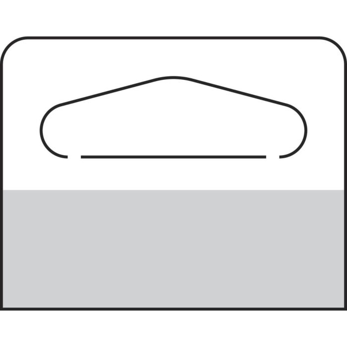  Do-it clear adhesive hang tabs 1.5 x 1.75 10 pack